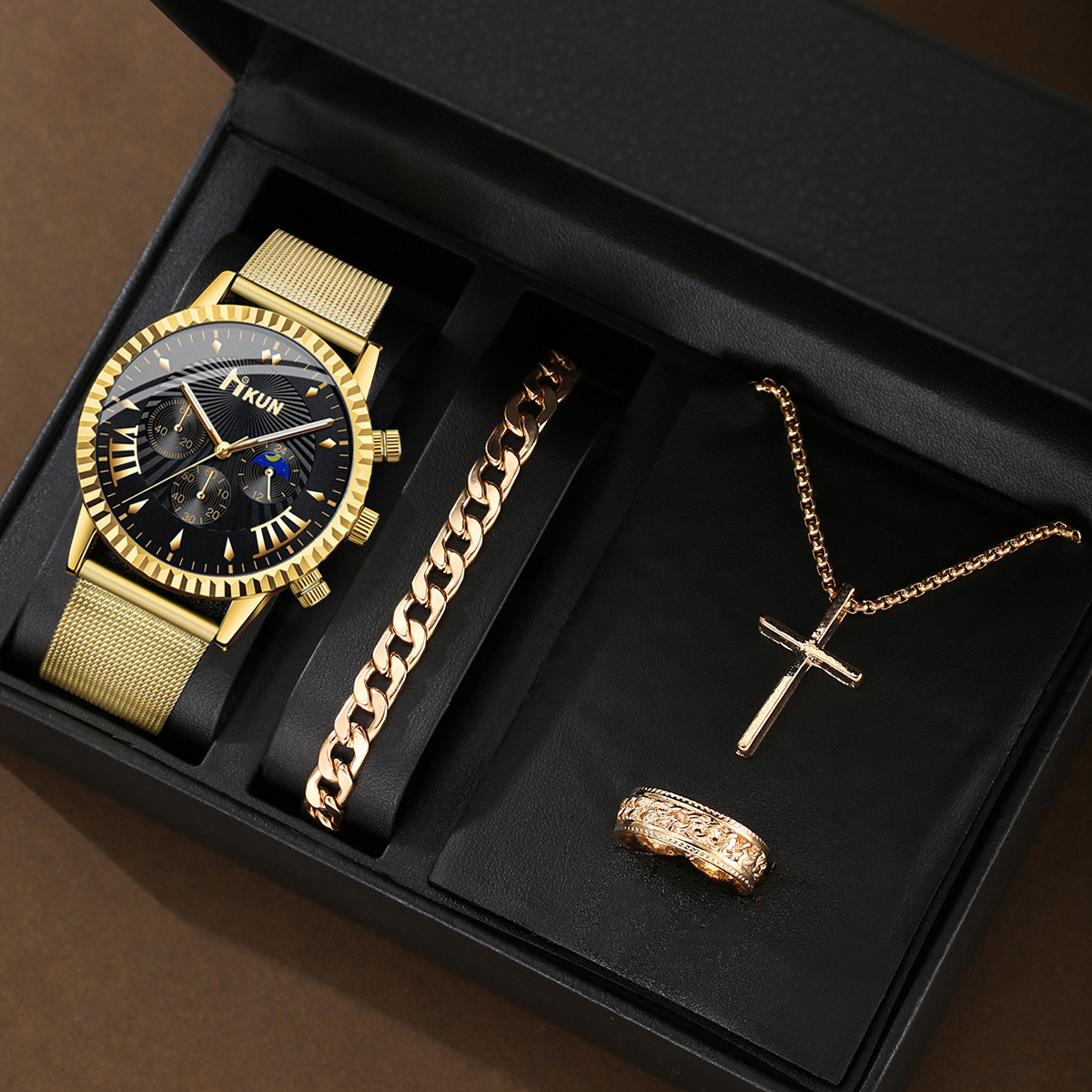 Men's Trendy Mesh Quartz Watch