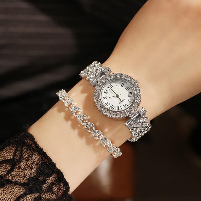 Luxury Women’s Watch & Bracelet Set