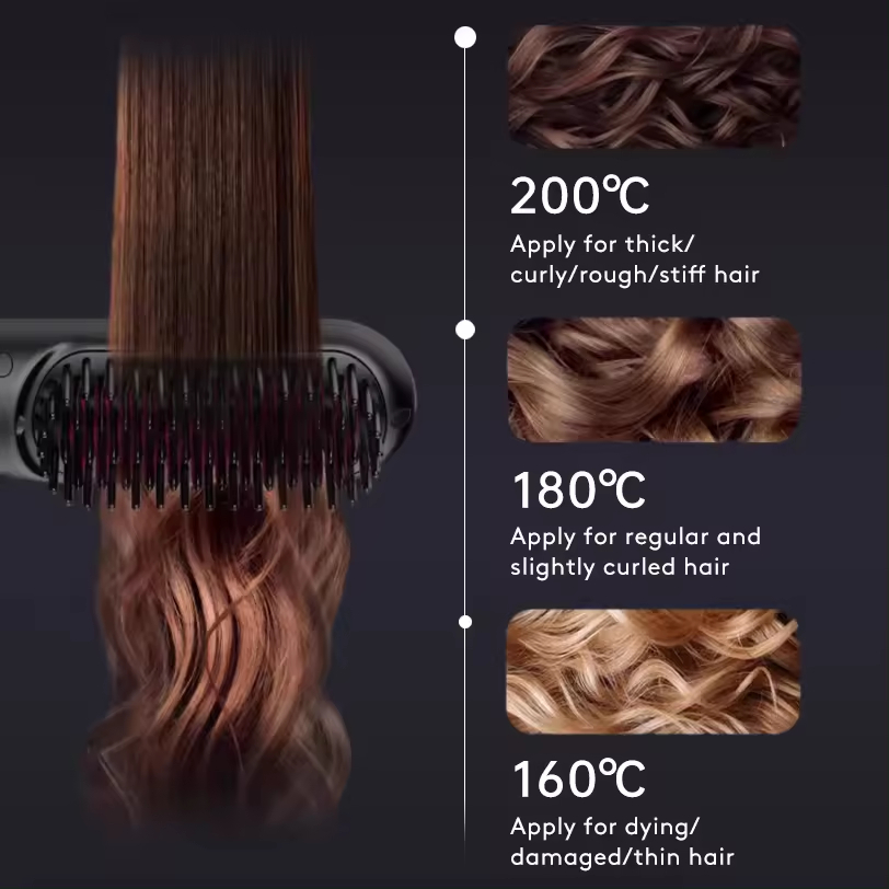 2 In 1 Hair Straightener Comb