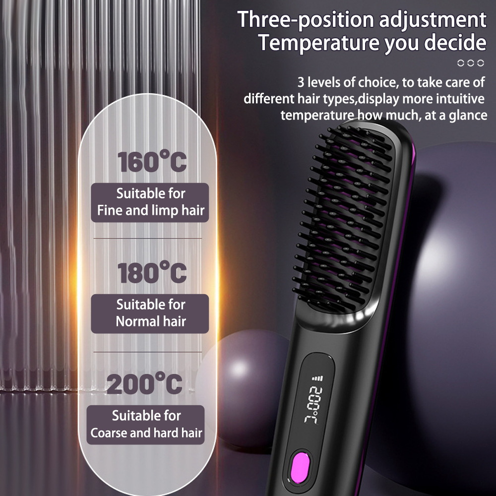 2 In 1 Hair Straightener Comb
