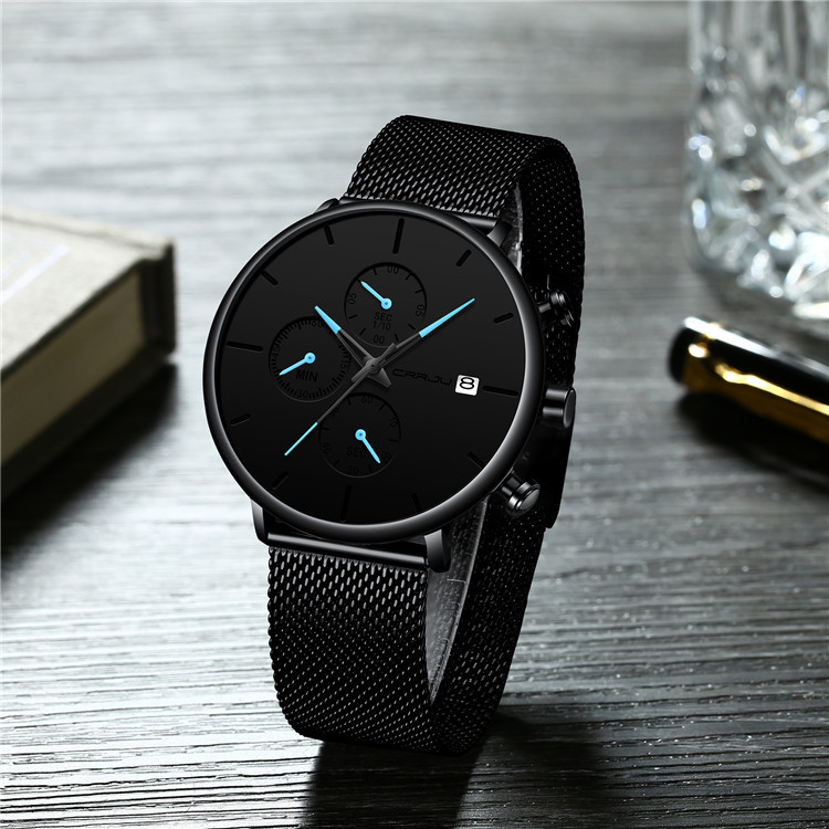 Sleek Waterproof Quartz Men’s Watch