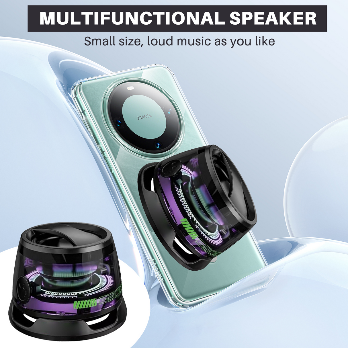 Bluetooth Speaker and Magnetic Phone Holder