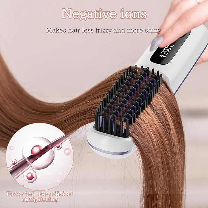 2 In 1 Hair Straightener Comb