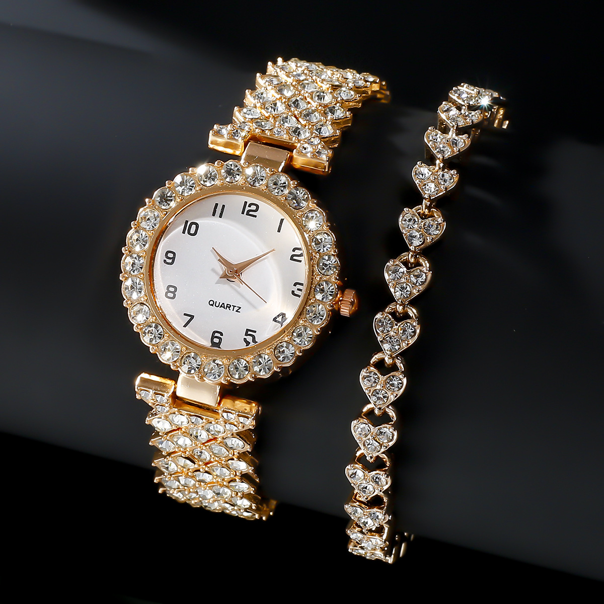 Luxury Women’s Watch & Bracelet Set