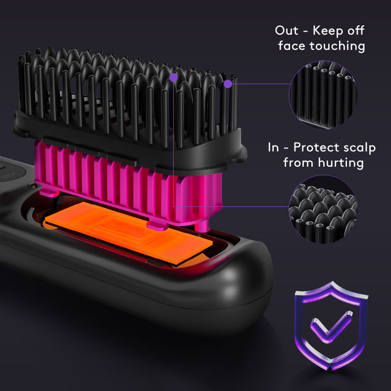 2 In 1 Hair Straightener Comb