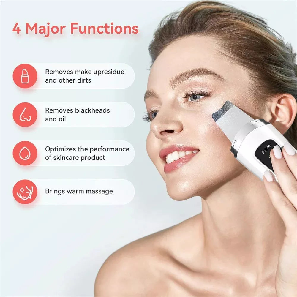 Ultrasonic Facial Skin Scrubber