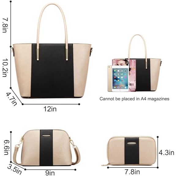 Women's Trendy 4Pcs Handbag