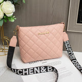 Women's Diamond Grid Messenger Bag